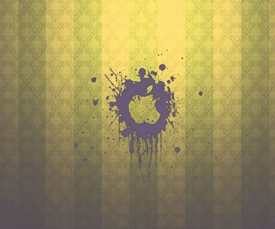 Логотип Apple на обоях обои