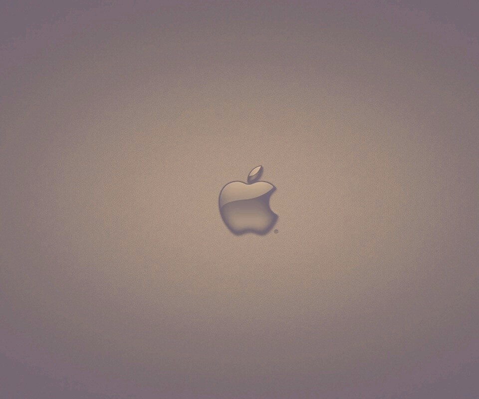 Логотип apple в стекле обои