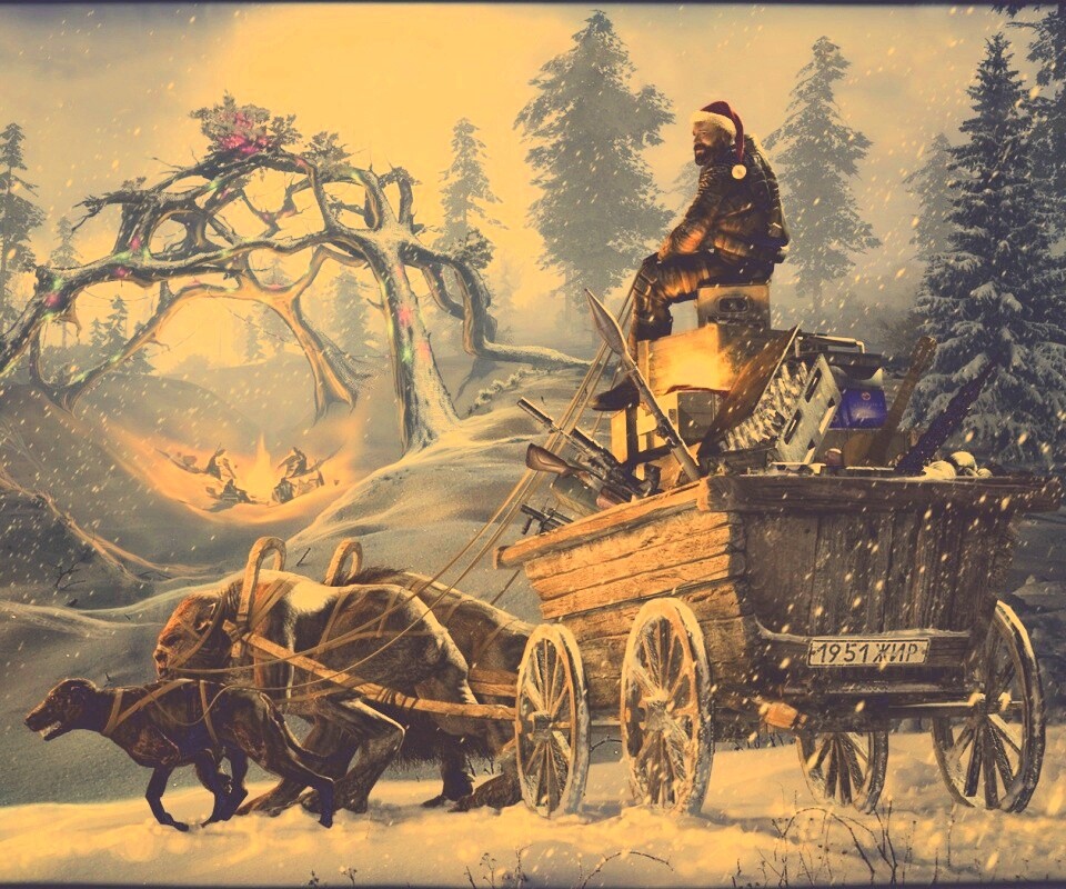 Новогодний Сталкер обои