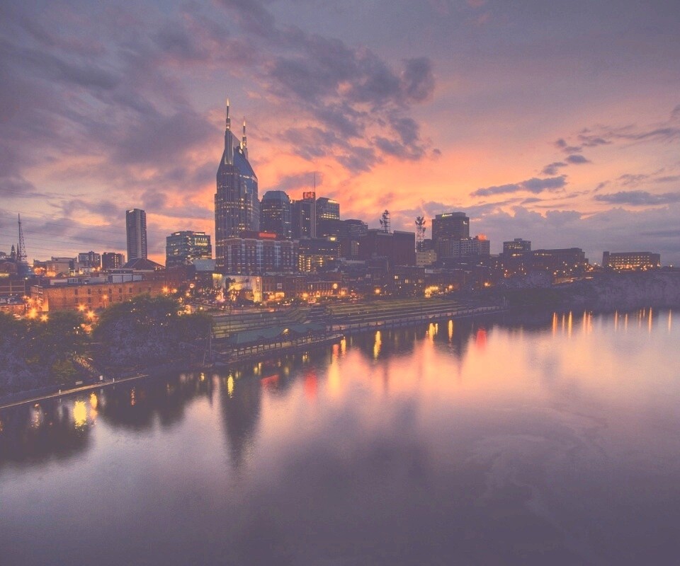 Ночной город обои