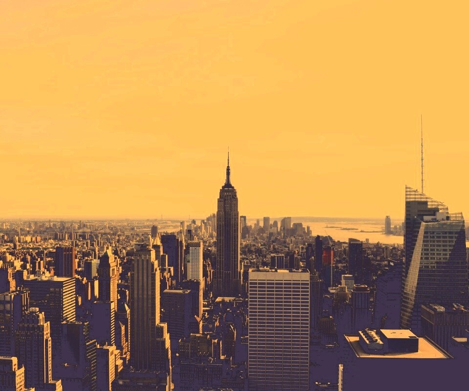 Вид на Нью-Йорк обои