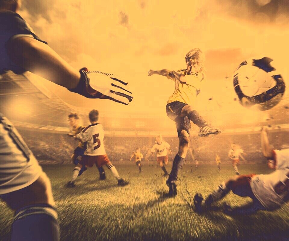 Игра в футбол обои