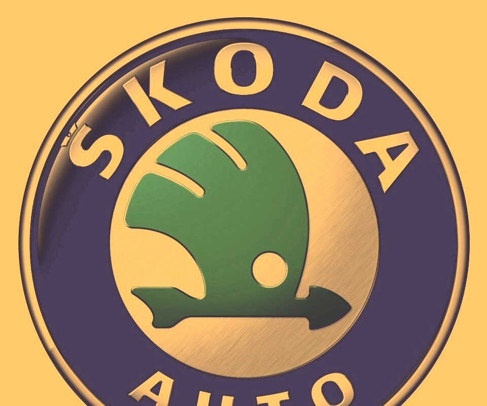 Логотип Skoda обои