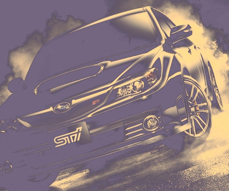 Субару дрифтует обои