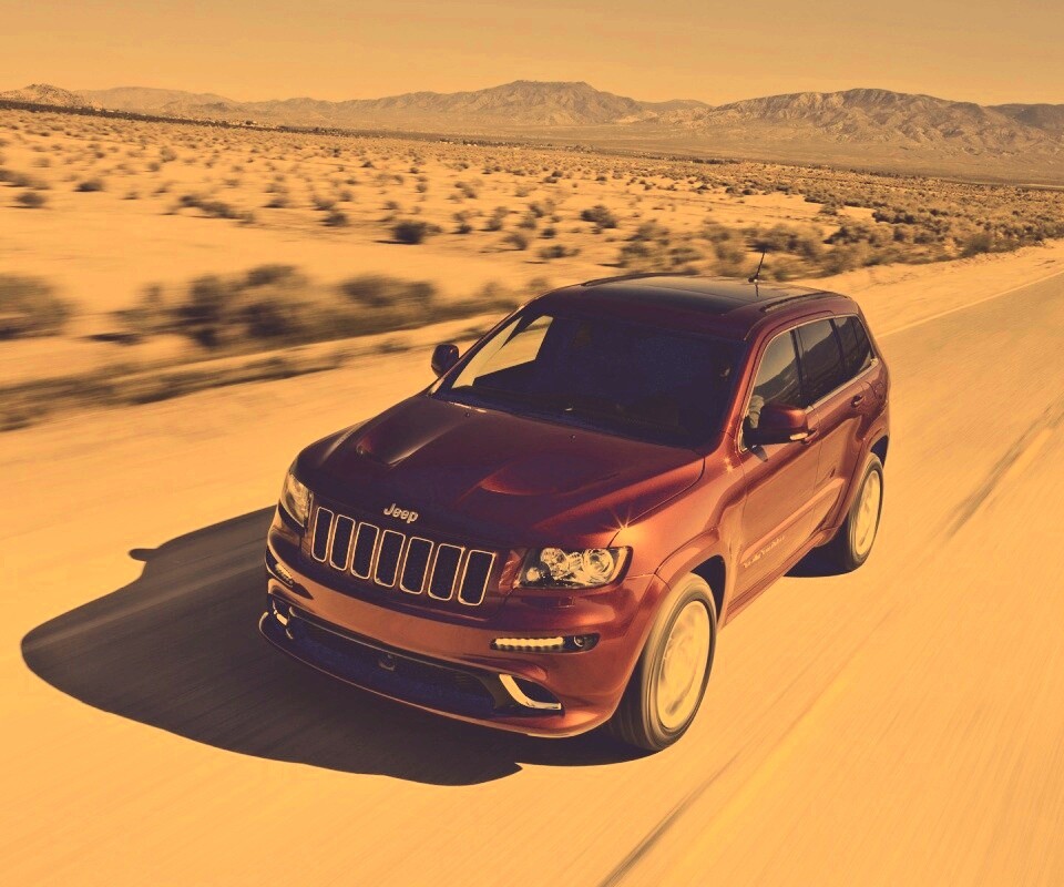 Красный Jeep обои