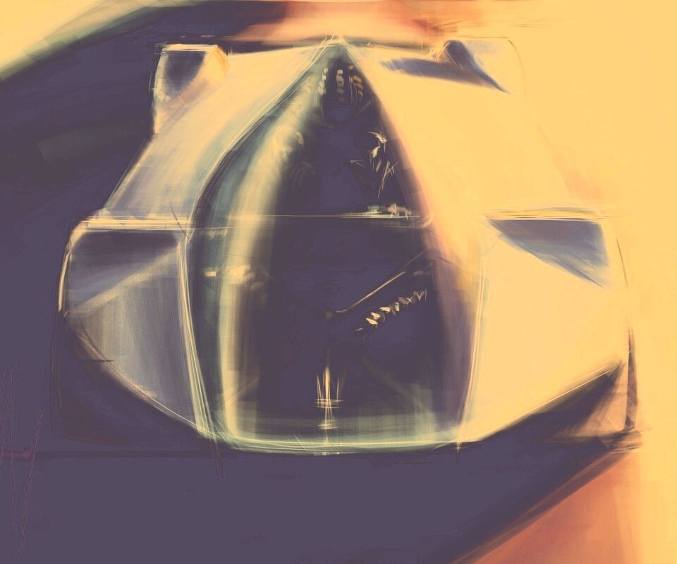 Зарисовка Maserati Birdcage обои