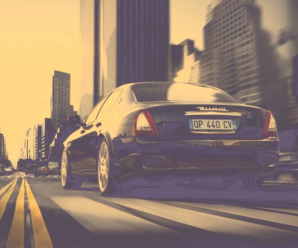 Maserati Quattroporte в городе обои