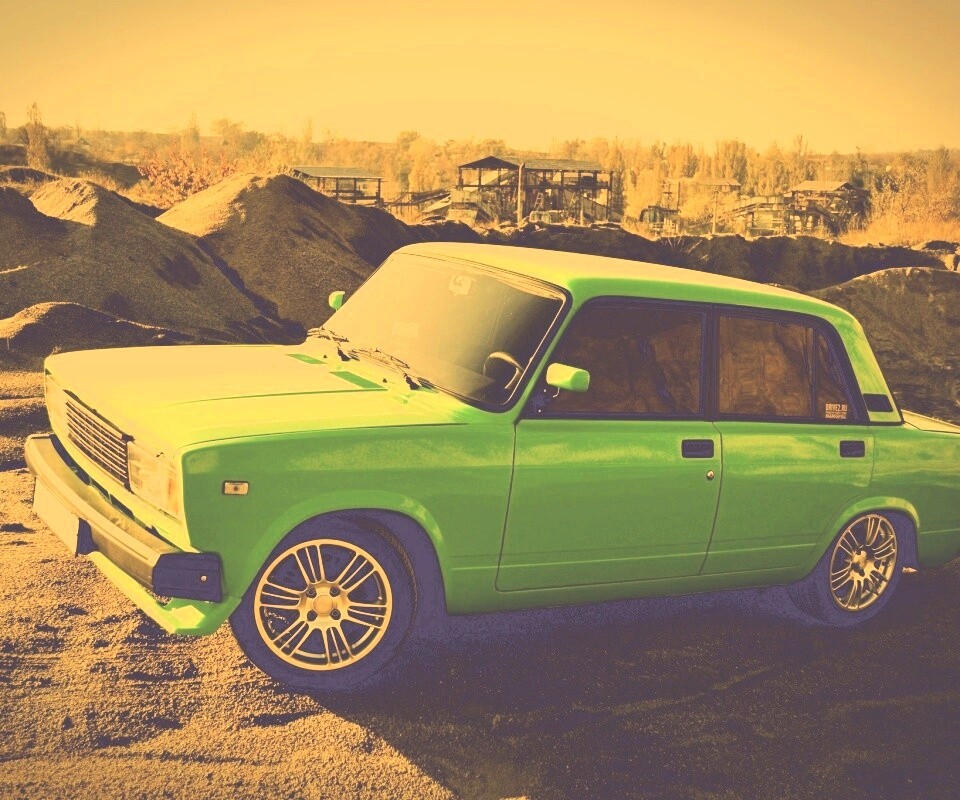 Кислотные жигули обои