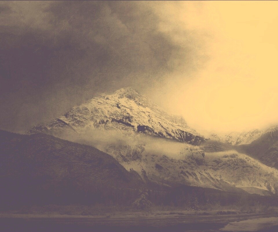 Ч/Б фото гор обои