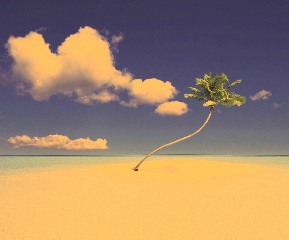 Идеальный пальмовый остров обои