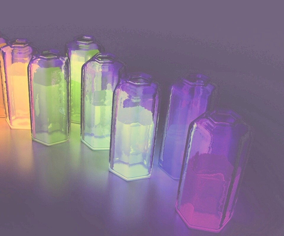 Баночки с цветными жидкостями обои