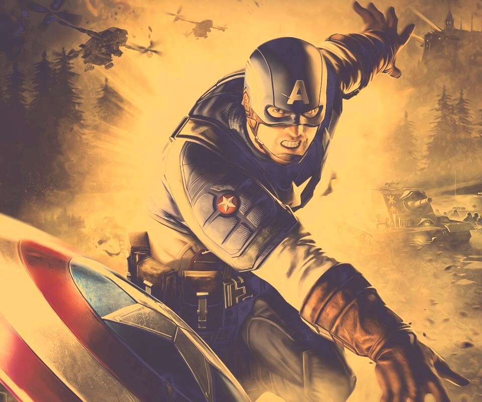 Капитан Америка обои