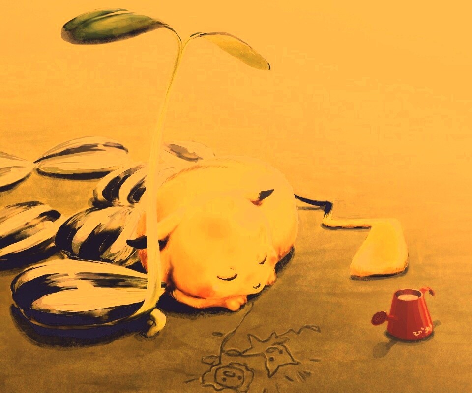 Пикачу отдыхает обои