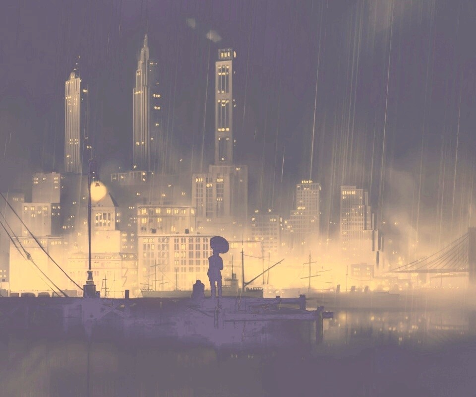 Дядька с зонтиком же обои