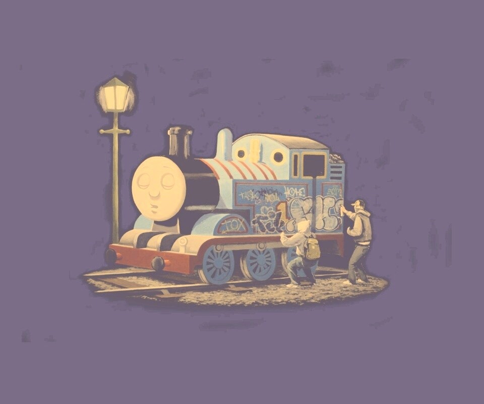 Паровозик для граффити обои