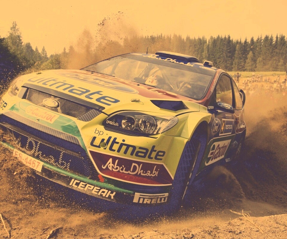 Форд учавствует в ралли обои