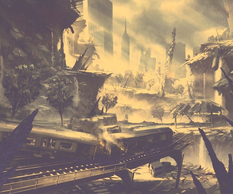 Развалины Нью-Йорка обои