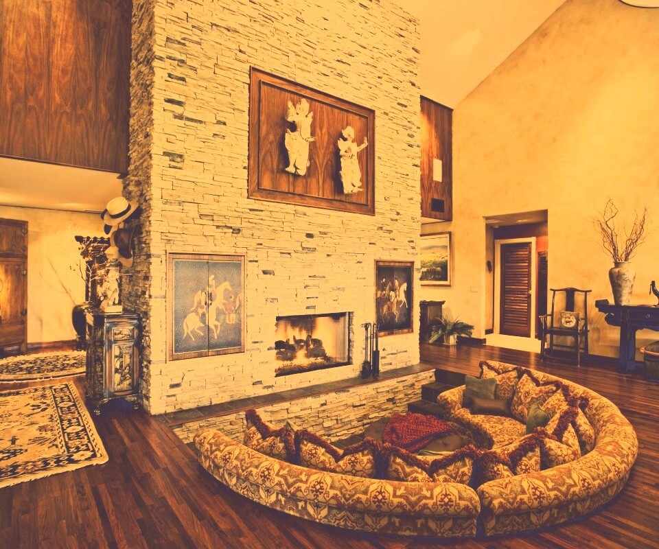 Интерьер гостинной обои