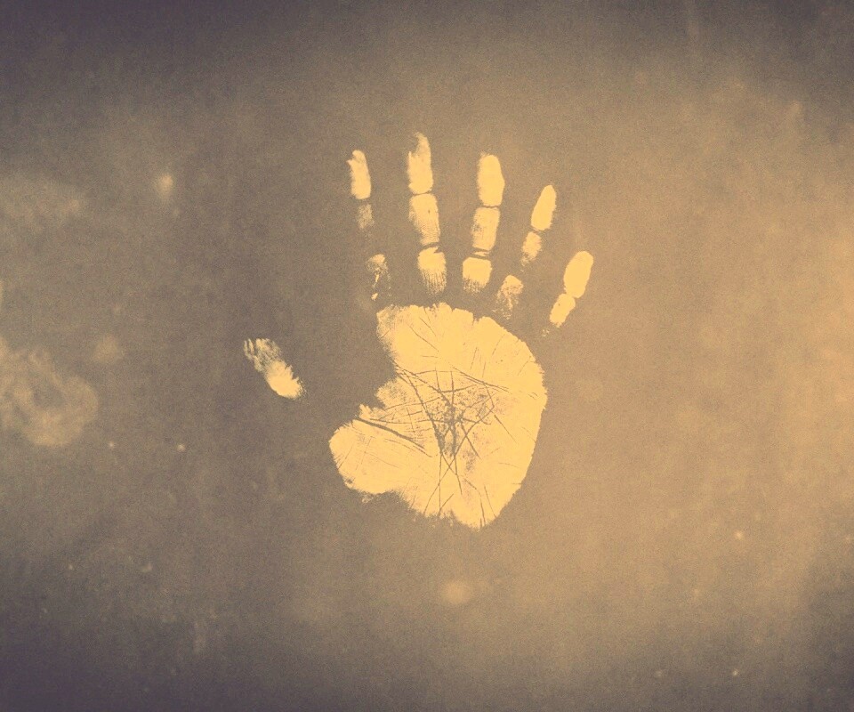 Необычный отпечаток руки обои