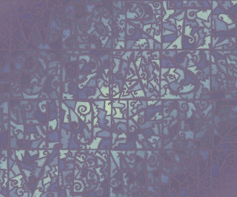 Витражные буквы обои