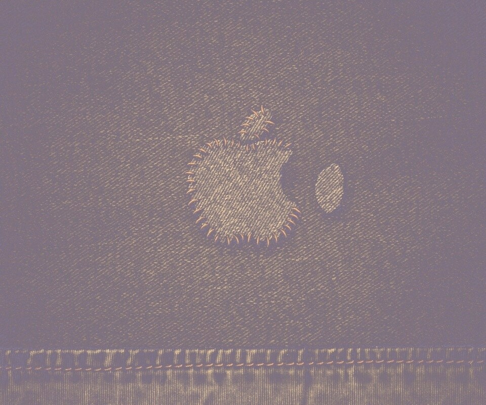 Штопанный Apple обои