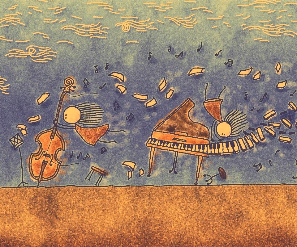 Воздушная инструментальная музыка обои