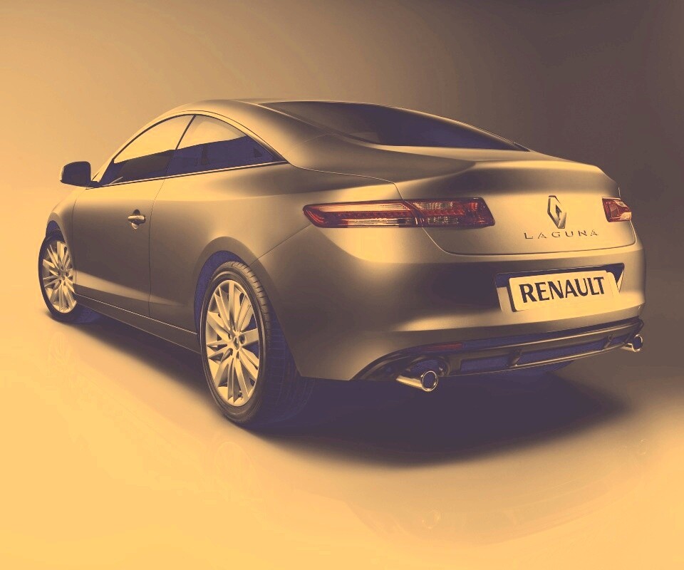 Рено Лагуна: вид сзади обои