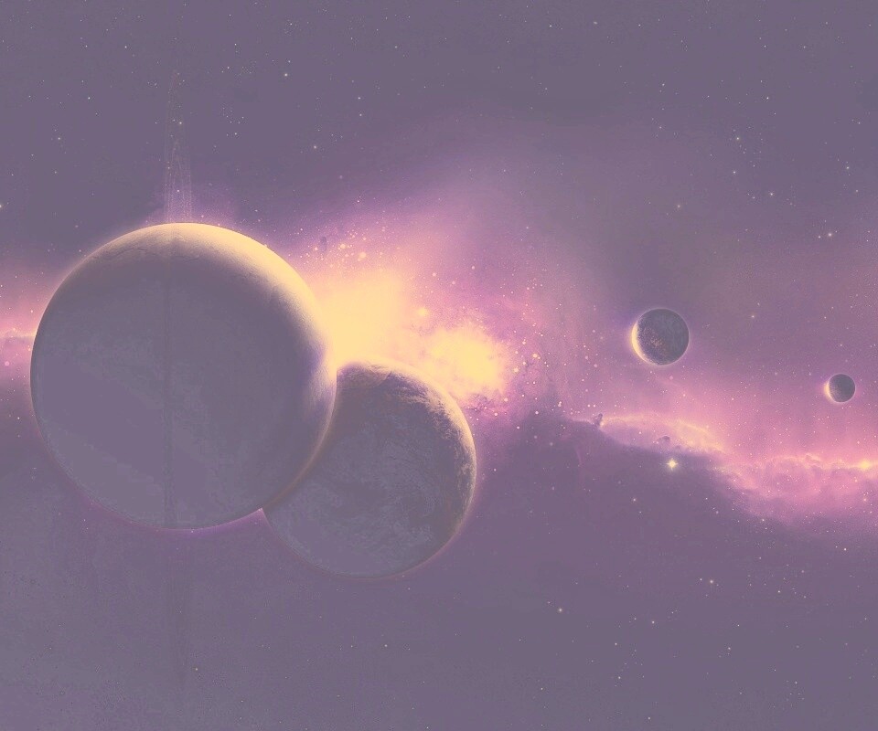 Фиолетовая вселенная обои