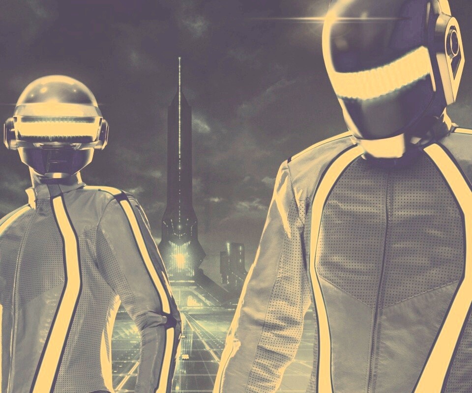 Daft Punk на съемках фильма TRON обои