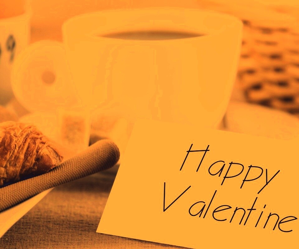 Завтрак на День Святого Валентина обои