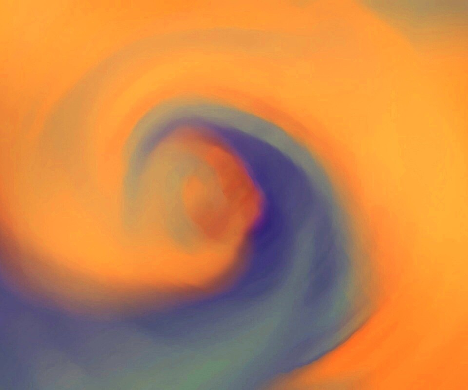 Жёлто-синие завихрения обои