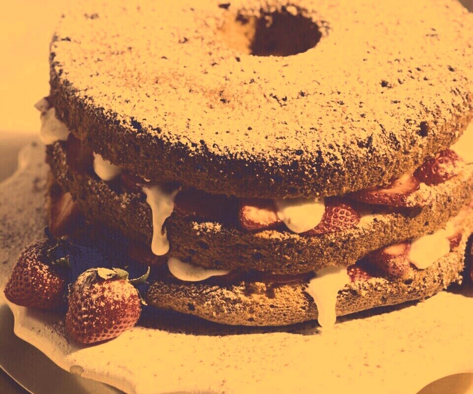 Десерт с фруктами обои