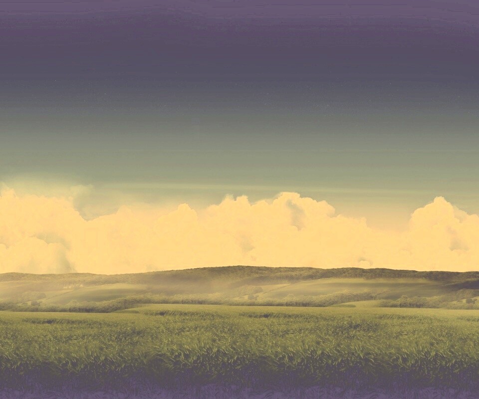 Облака у самой земли обои