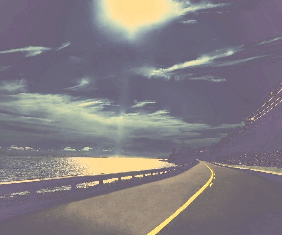 Ночная дорога обои