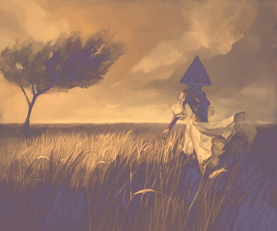 Треугольная голова обои