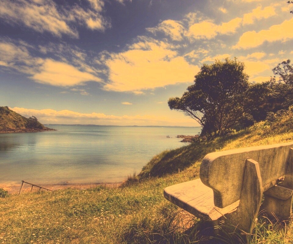 С видом на море обои