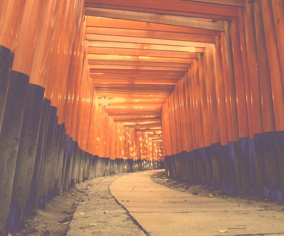 Японский храм обои