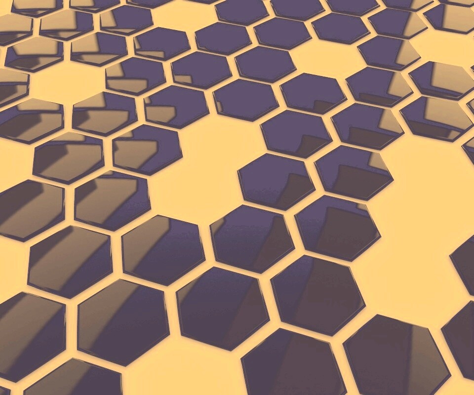 Мозаика из шестигранников обои