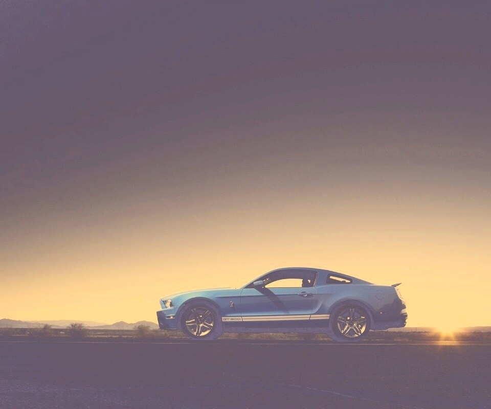 Синий форд мустанг обои