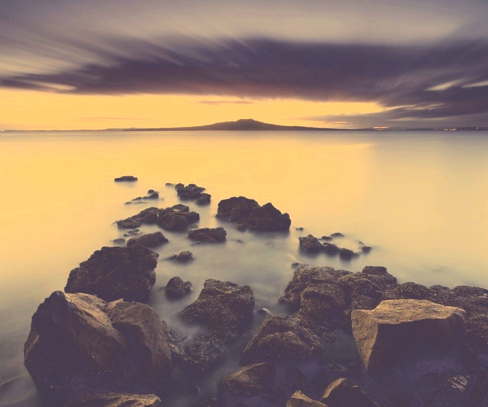 Озеро в тумане обои