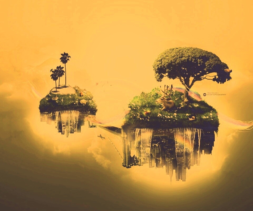 Парящие острова обои