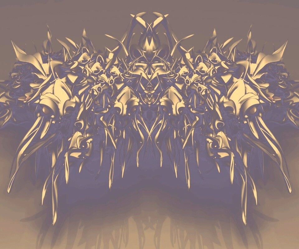 Страшная трехмерная абстракция обои