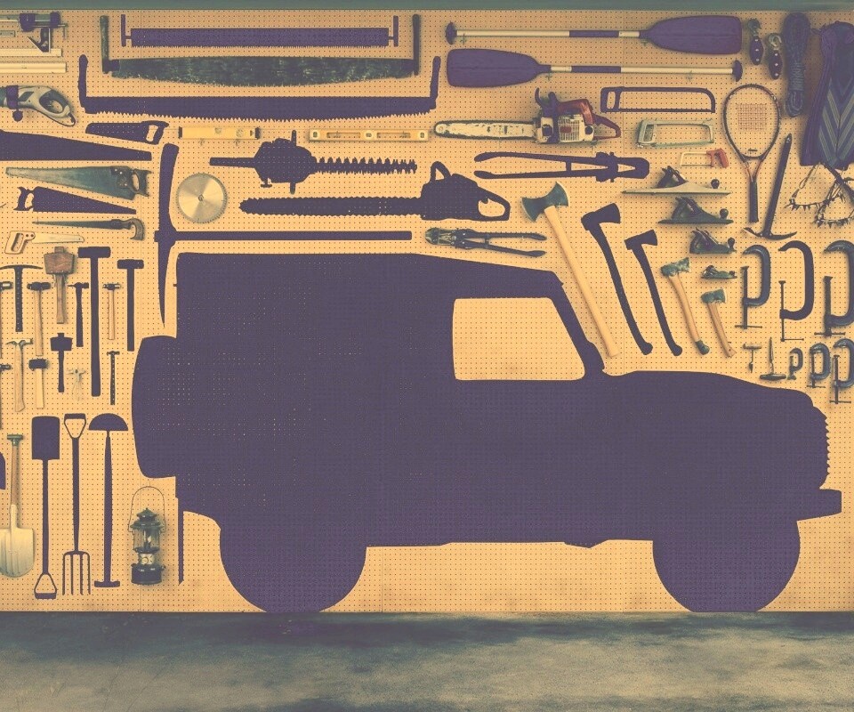 Типичный гараж обои