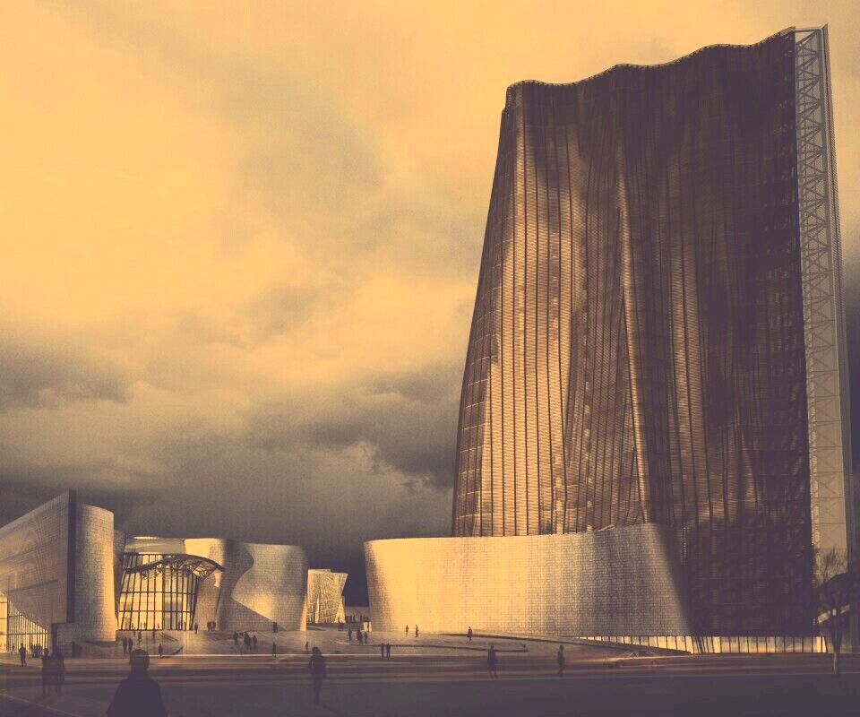 Здание обои