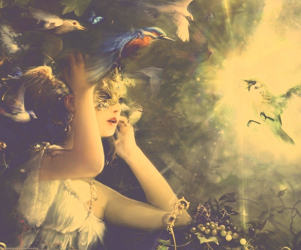 Птицы счастья обои