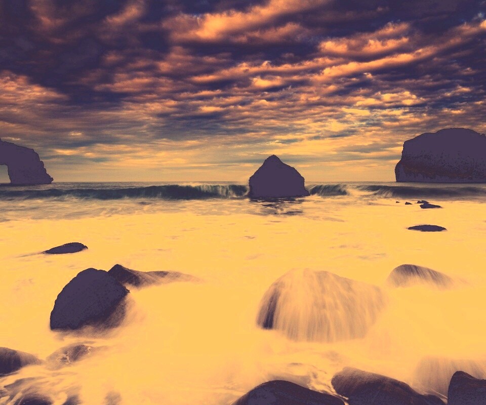 Волнующееся море обои