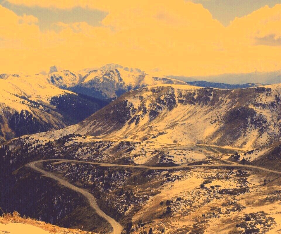 Горная дорога обои