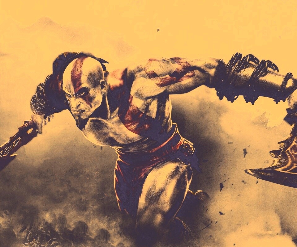 Герой игры God of War обои
