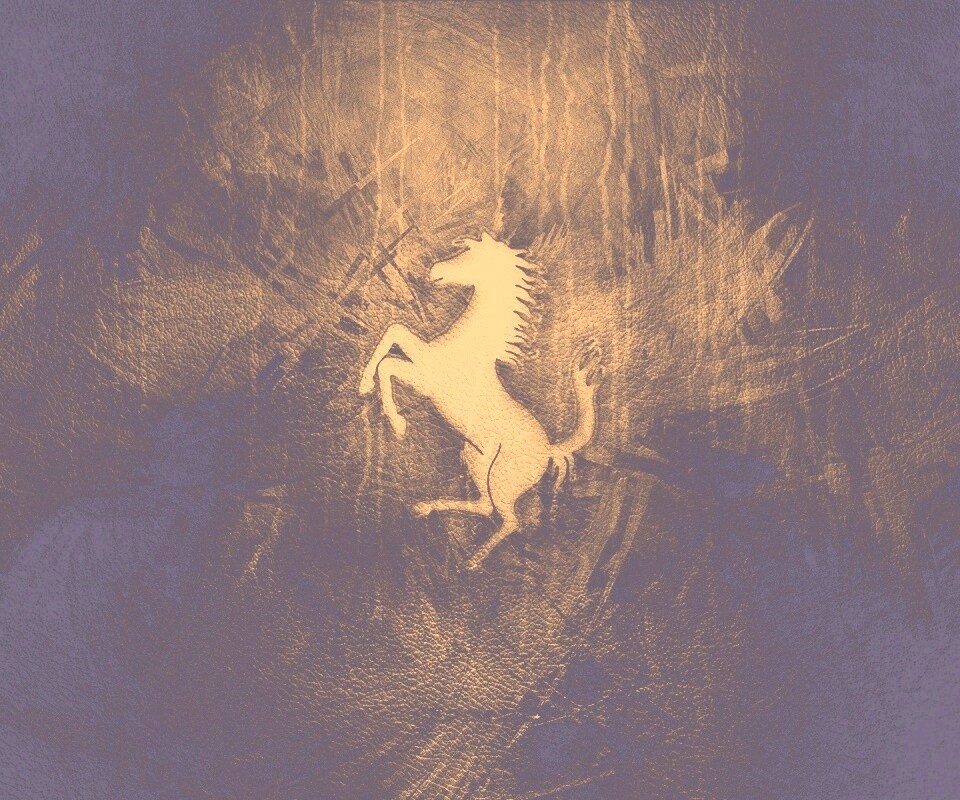 Конь из песка обои