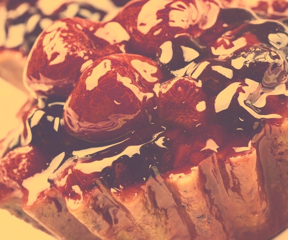 Восхитительная корзиночка с фруктами обои